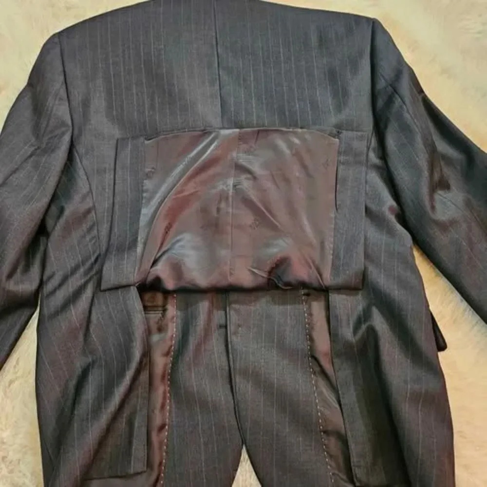 Jos A Bank Reserve REDA 1865 100% Wool Pinstripe Blazer 40 Short Slim Fit